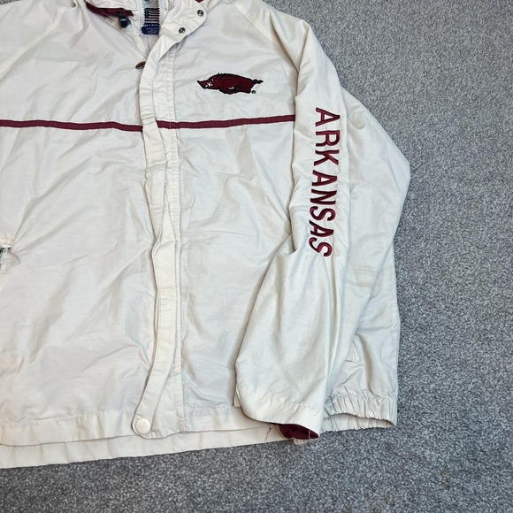 VTG Arkansas Razorbacks Jacket Mens Large NCAA College Basketball Joe College - Picture 2 of 13